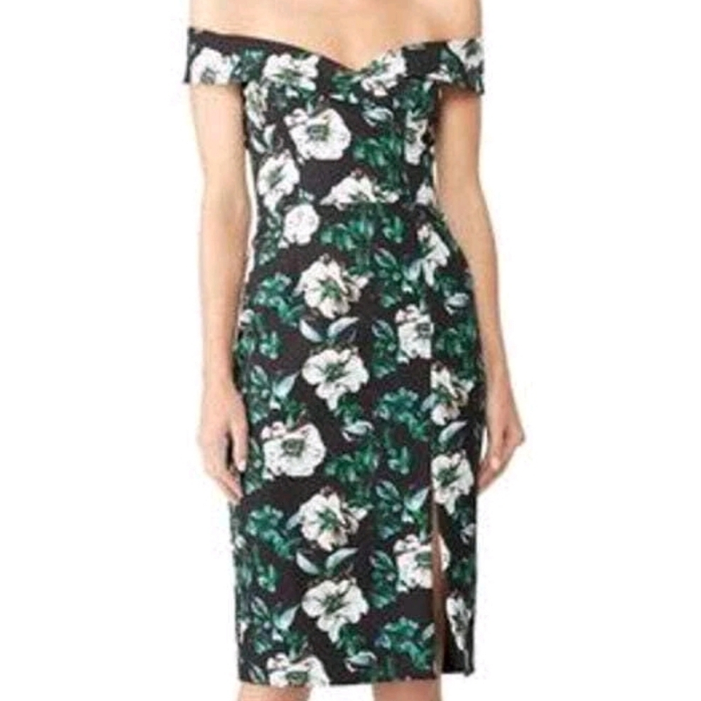 BLACK HALO | $390 Floral Hepburn Sheath Dress - Picture 5 of 6